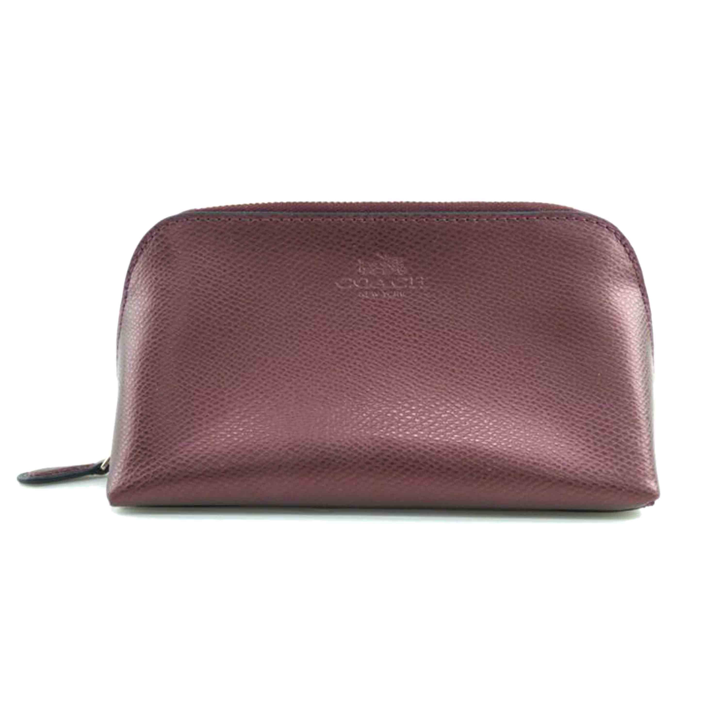 COACH コーチ/クロスグレインレザーコスメポーチ/F53386//F15**/Aランク/64