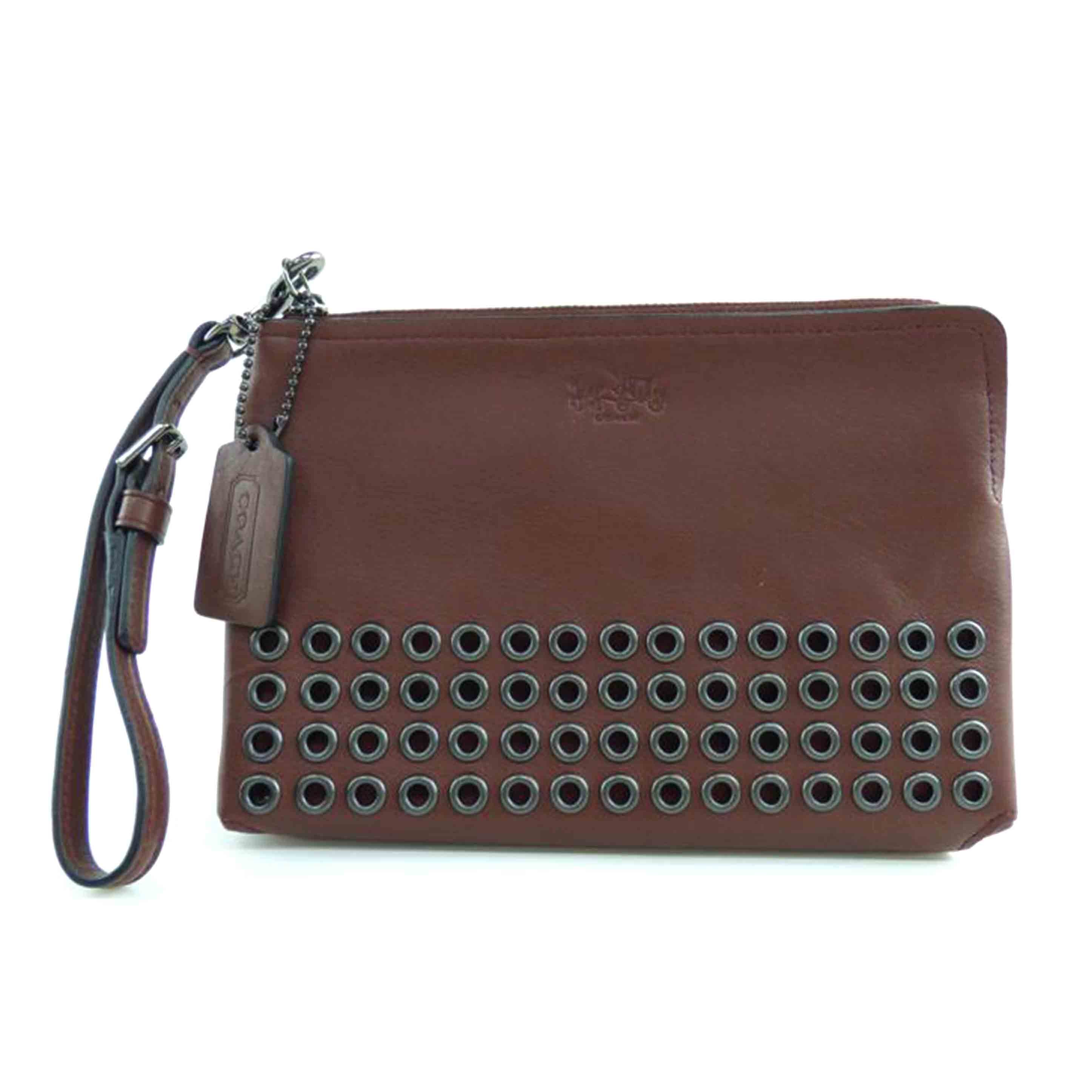 COACH コーチ/ブリーカーレザーグロメットユニバーサルリストレット/F52116//Aランク/64