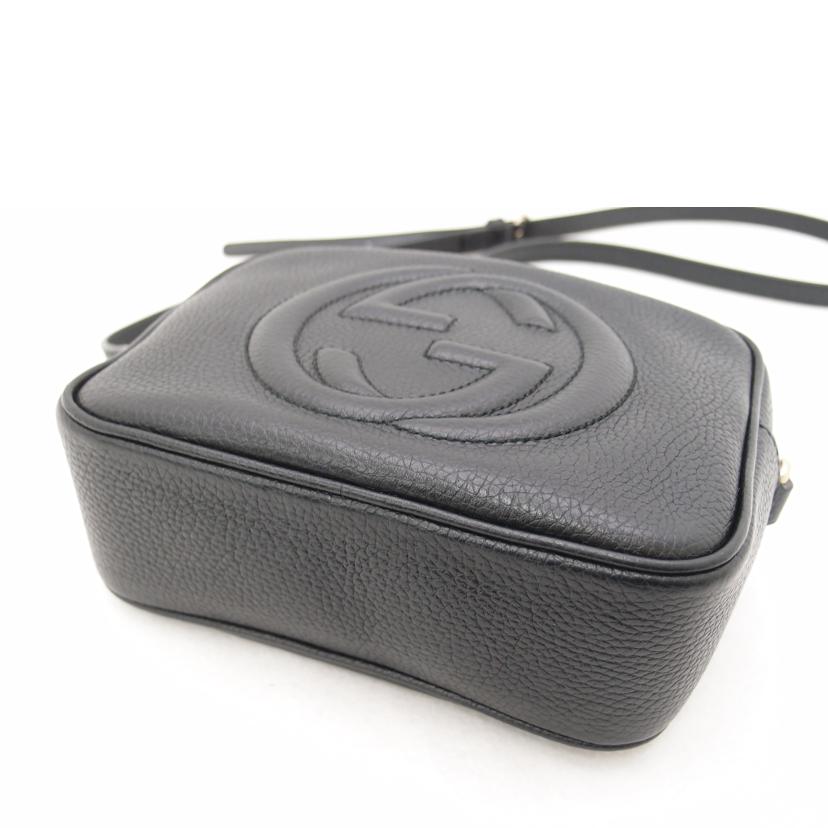 GUCCI グッチ レザー ショルダーバッグ 斜め掛け 肩掛け レディース フリンジ タッセル/ソーホースモールディスコショルダー/ブラック/308364//520***/Aランク/69