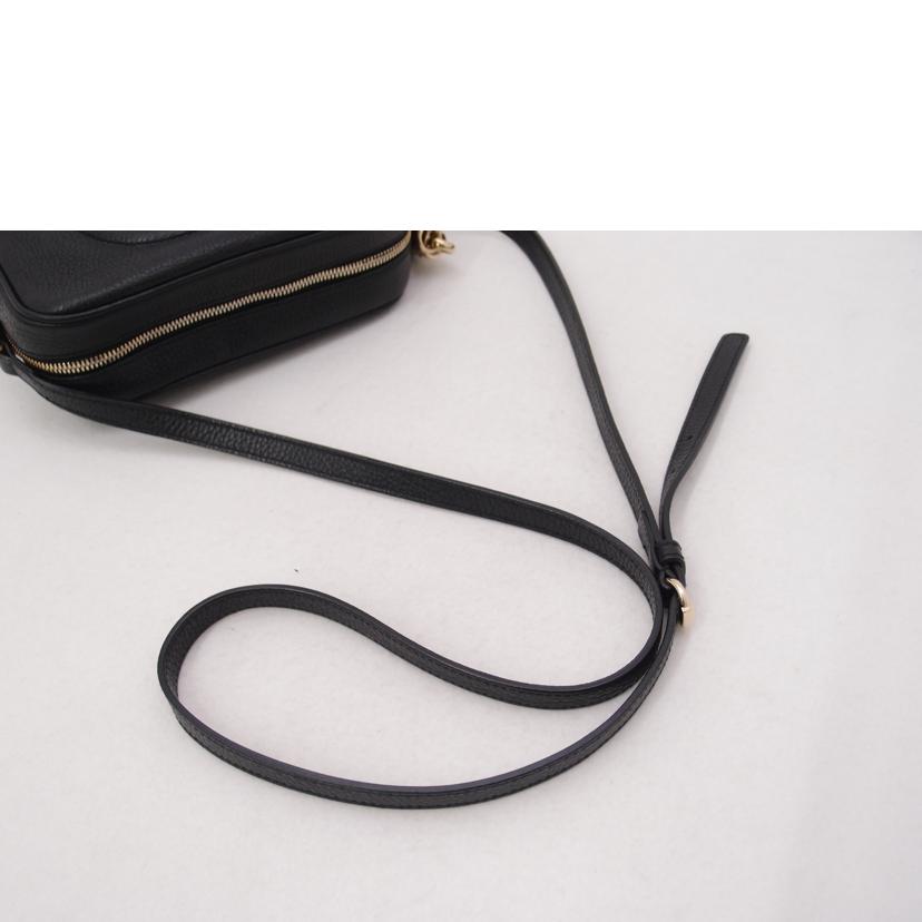 GUCCI グッチ レザー ショルダーバッグ 斜め掛け 肩掛け レディース フリンジ タッセル/ソーホースモールディスコショルダー/ブラック/308364//520***/Aランク/69