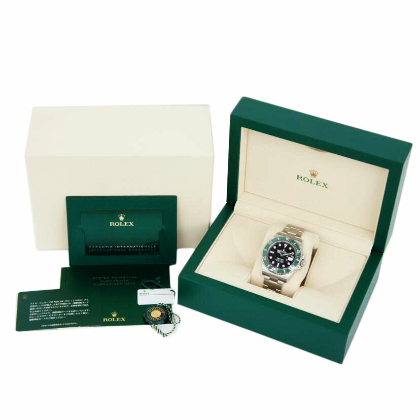 ROLEX ロレックス 腕時計 自動巻き グリーンサブ/サブマリーナ・デイト・グリーン/ブラック/ランダム番/126610LV//S1Z65965/SAランク/75