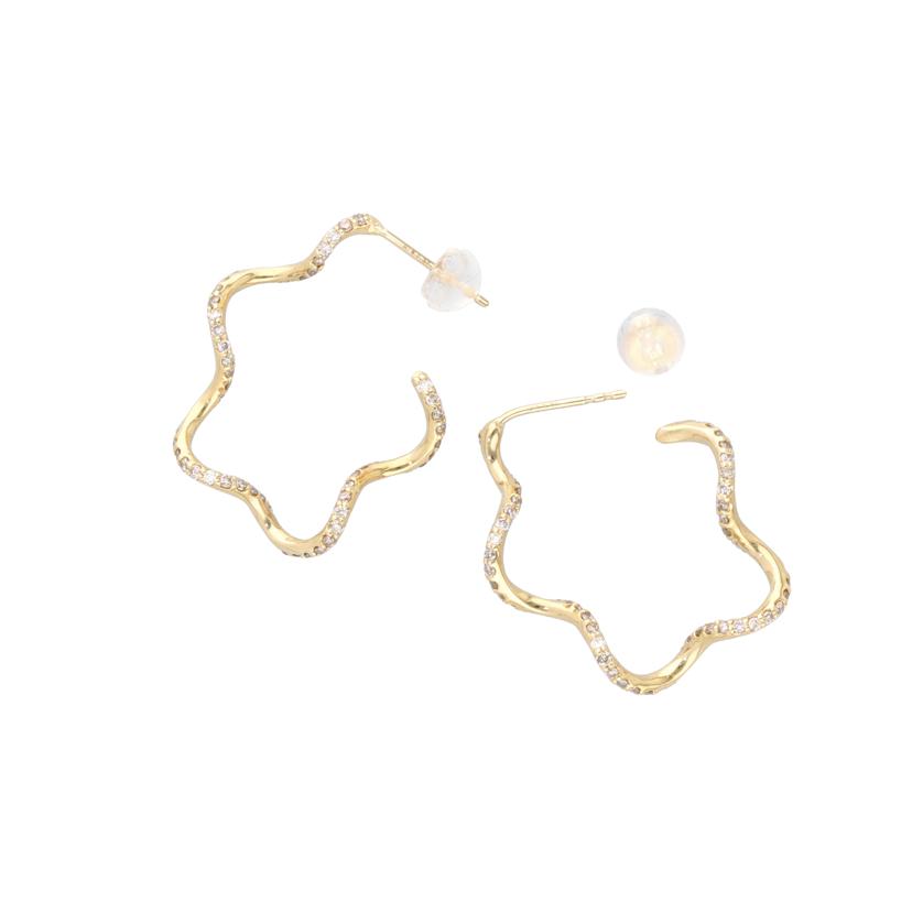 / K18ダイヤピアス0.39/0.39/ HGJ-0374//SAランク/75