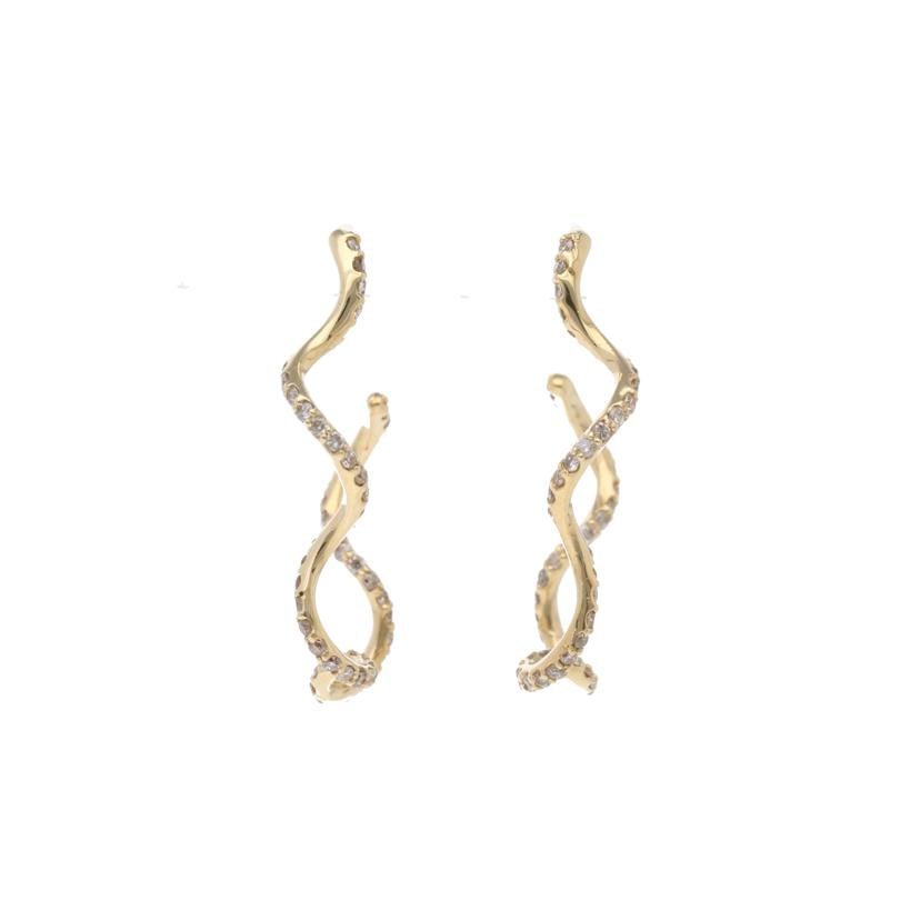 / K18ダイヤピアス0.39/0.39ct/2.4g//Sランク/75