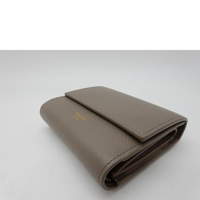 CELINE セリーヌ/スモールトリフォールドウォレット/グレインドレザー/ペブル/10B573BEL.10BL//ABランク/02