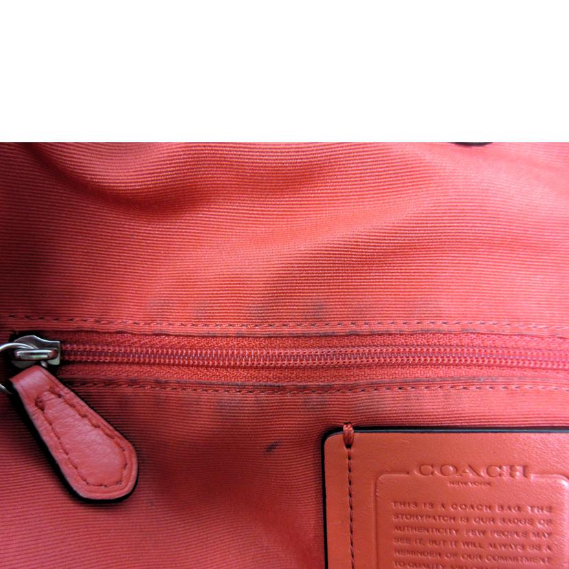 COACH/フォグ ペプルド レザーショルダー/F23537//Bランク/70