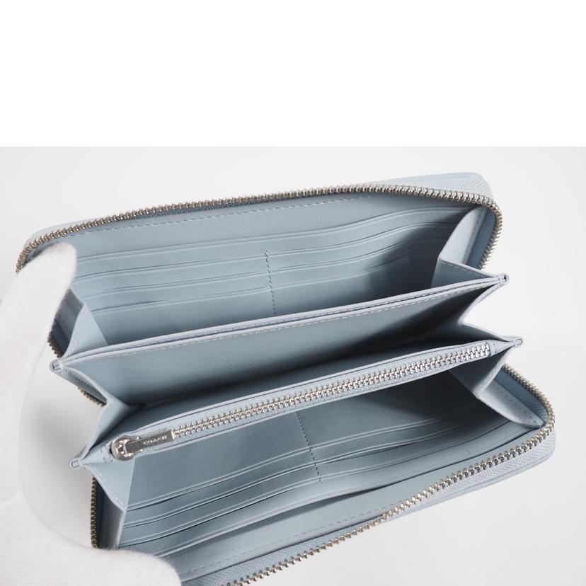 COACH コーチ/アコーディオンZIPウォレット/シグネチャー デニム/水色/CK500//BCランク/79