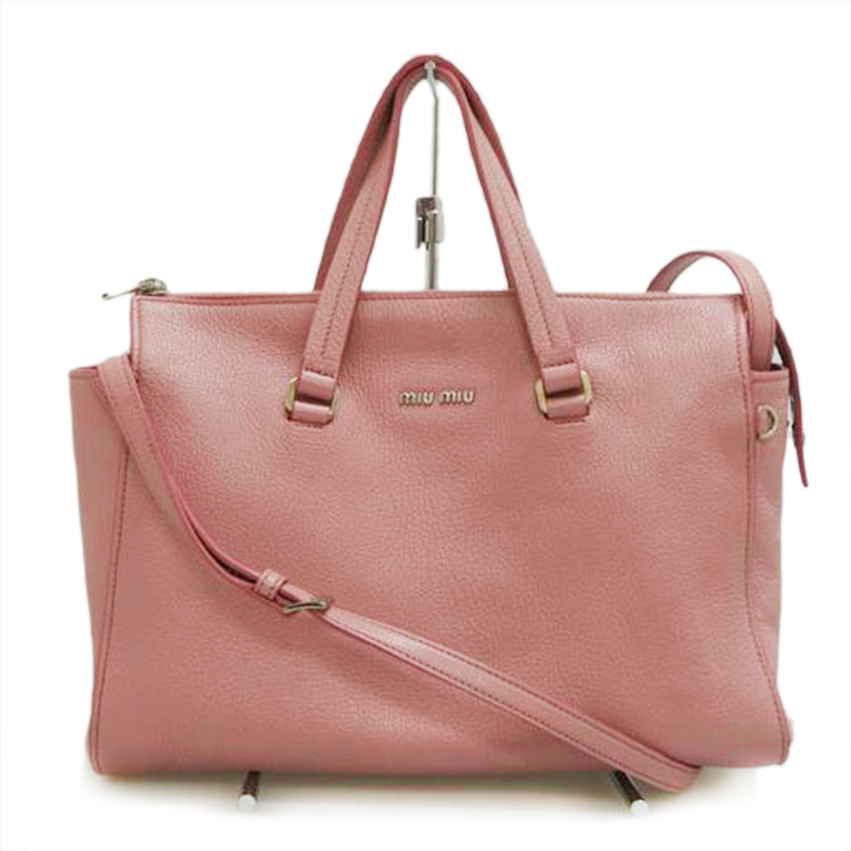MIUMIU ミュウミュウ/マドラス2WAYバッグ ピンク/5BB004//ABランク/87