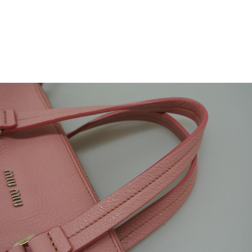 MIUMIU ミュウミュウ/マドラス2WAYバッグ ピンク/5BB004//ABランク/87