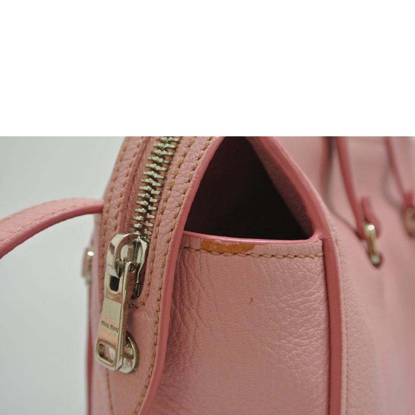 MIUMIU ミュウミュウ/マドラス2WAYバッグ ピンク/5BB004//ABランク/87