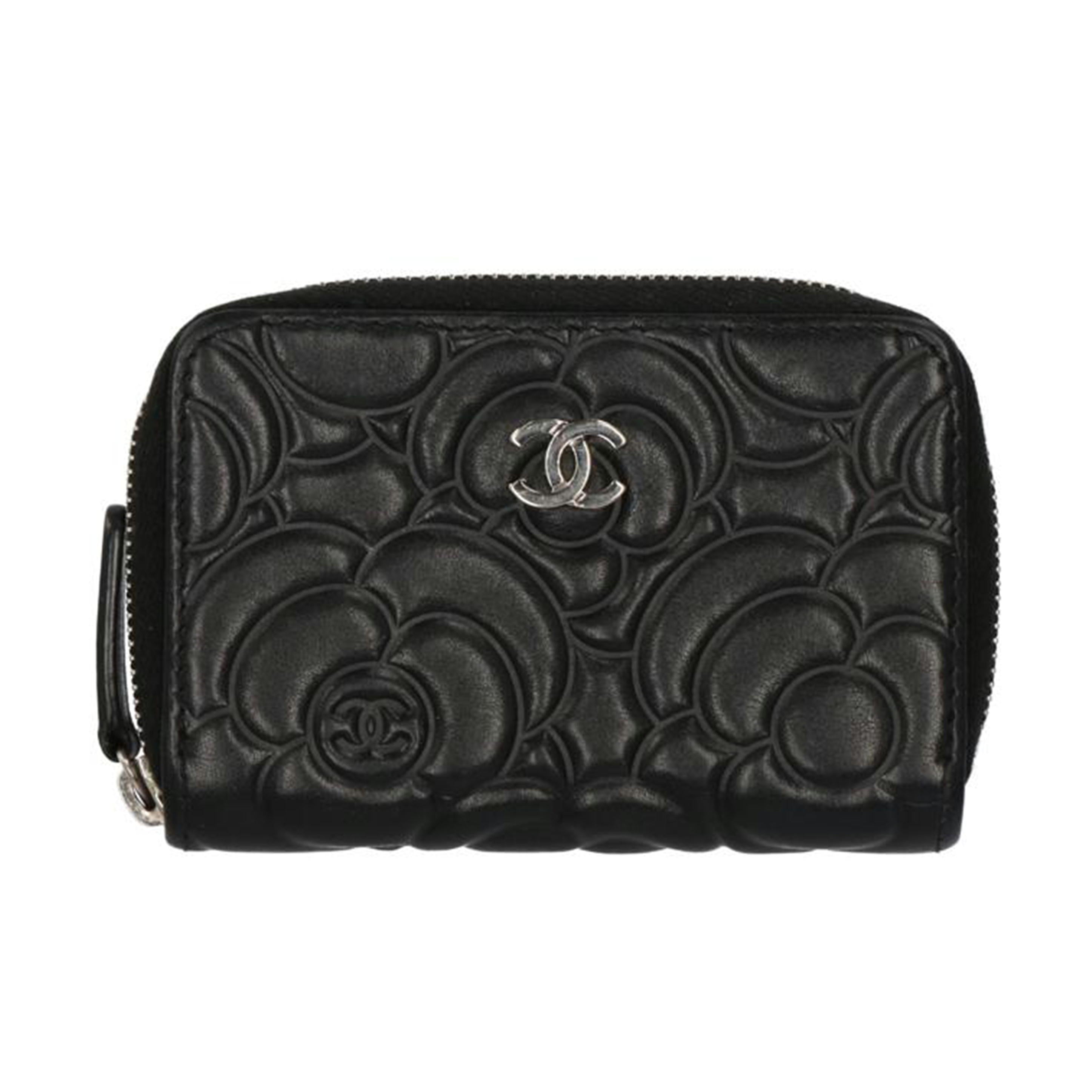 CHANEL シャネル/シャネル カメリア ラムスキンコインパース BLK//24685557/ABランク/75