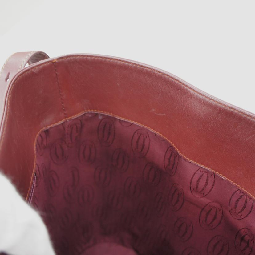 Cartier カルティエ/ヴィンテージマストラインショルダーバック ボルドー//288174823/ABランク/75