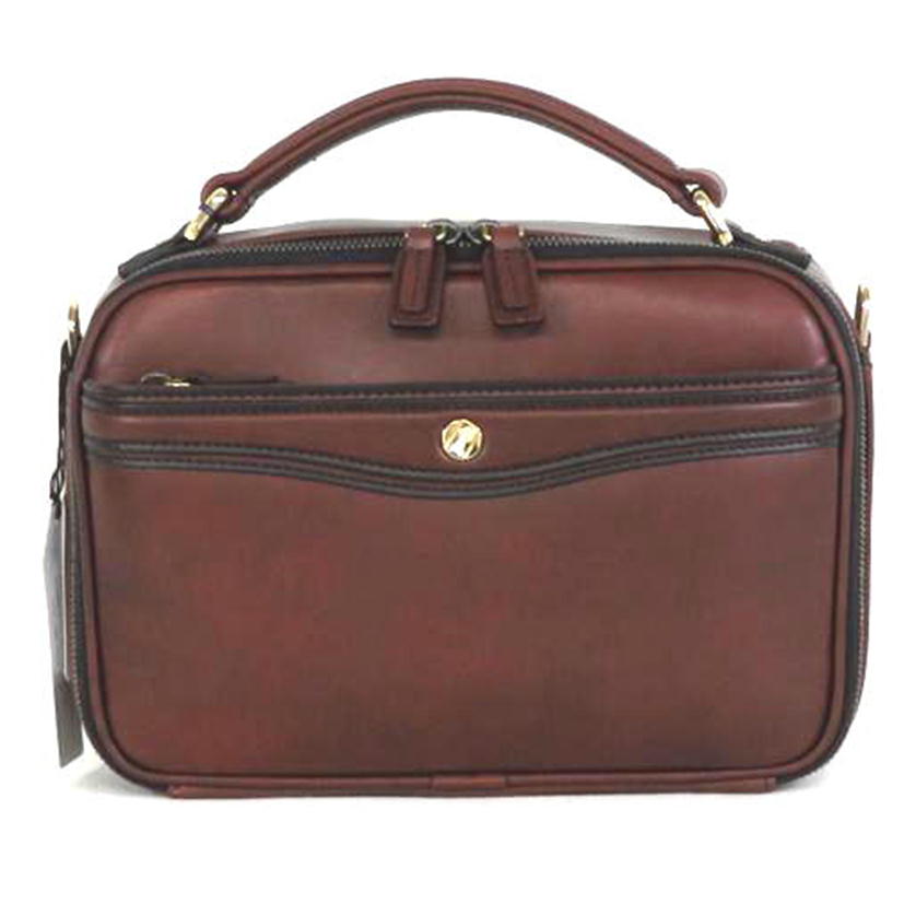 GOLD PFEIL ゴールドファイル/オックスフォード レザーセカンドバッグ / ワイン//SAランク/81