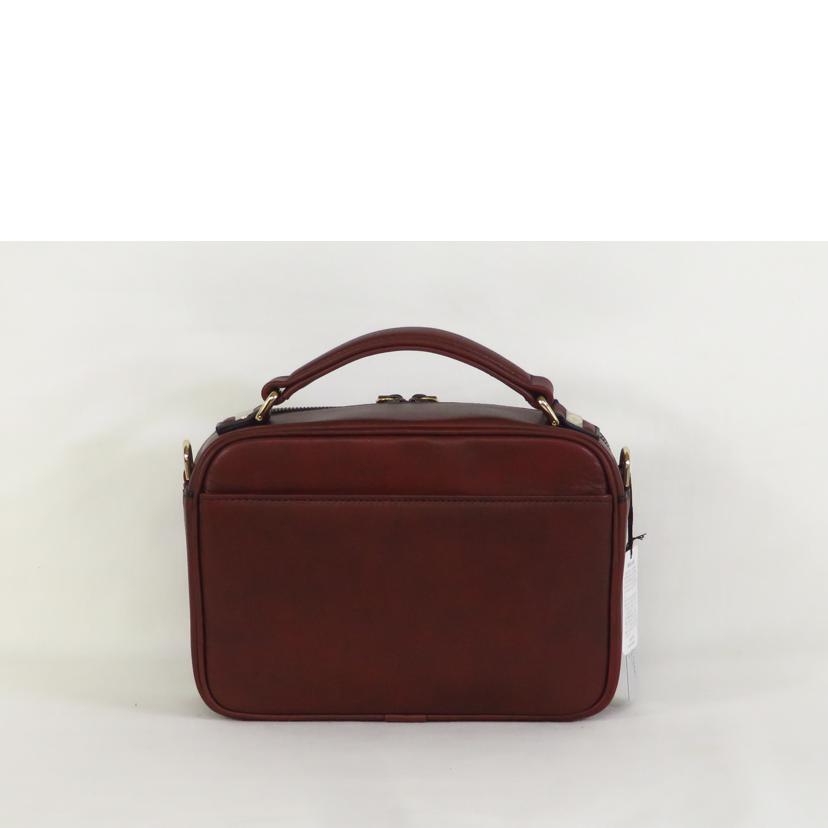 GOLD PFEIL ゴールドファイル/オックスフォード レザーセカンドバッグ / ワイン//SAランク/81