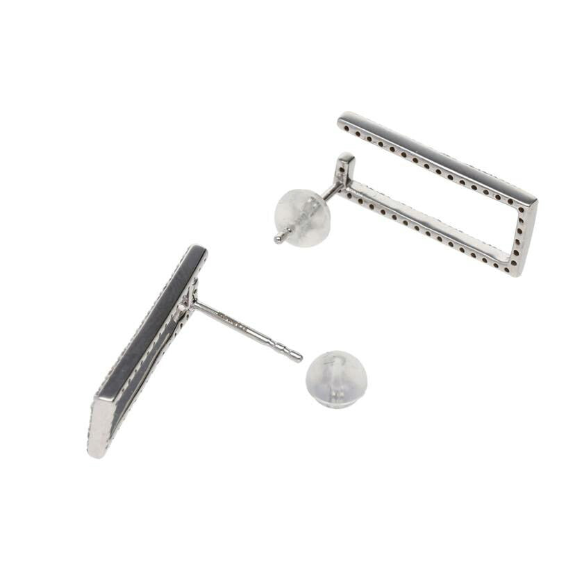 /K18WGダイヤピアス0.39/0.39/HGJ-0370//SAランク/75