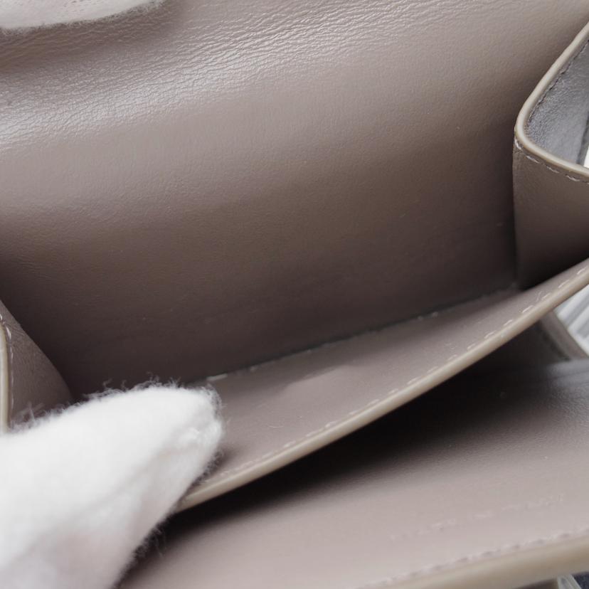 CELINE セリーヌ/スモールストラップウォレット/バイカラーグレインドカーフスキン ペブル/ミネラル//F-9P-2261/ABランク/03