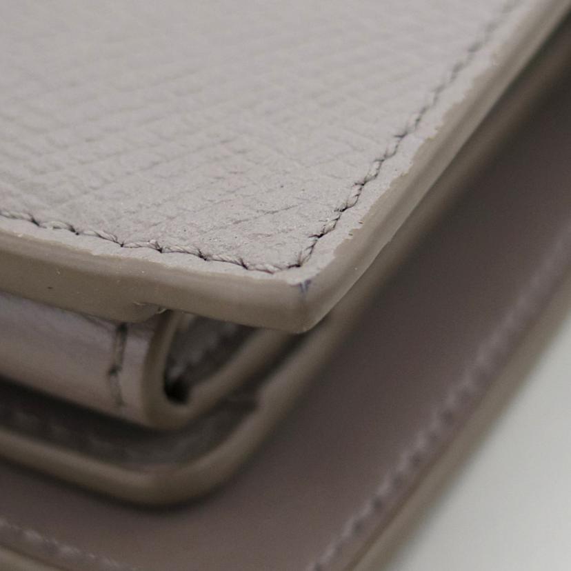 CELINE セリーヌ/スモールストラップウォレット/バイカラーグレインドカーフスキン ペブル/ミネラル//F-9P-2261/ABランク/03