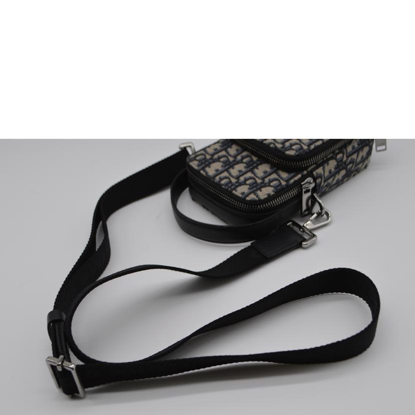 Christian Dior クリスチャンディオール/オブリークトロッタージャガード゙RIDERマイクロポーチ/2OBCA326YSE //Sランク/89