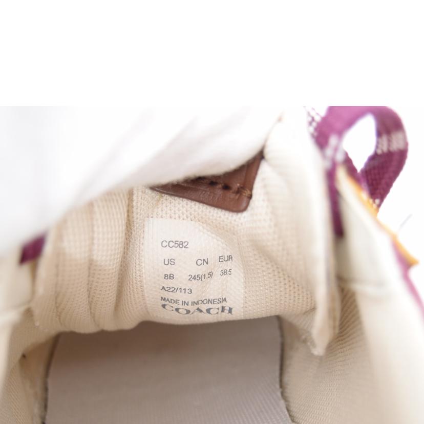 COACH コーチ /シティソールスニーカー/ピンク/24.5㎝/CC582//SAランク/69