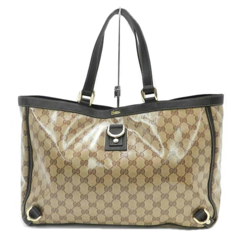 GUCCI グッチ PVCコーティング レディース/アビーGGクリスタルトート/ブラウン/293580//204991/Aランク/69