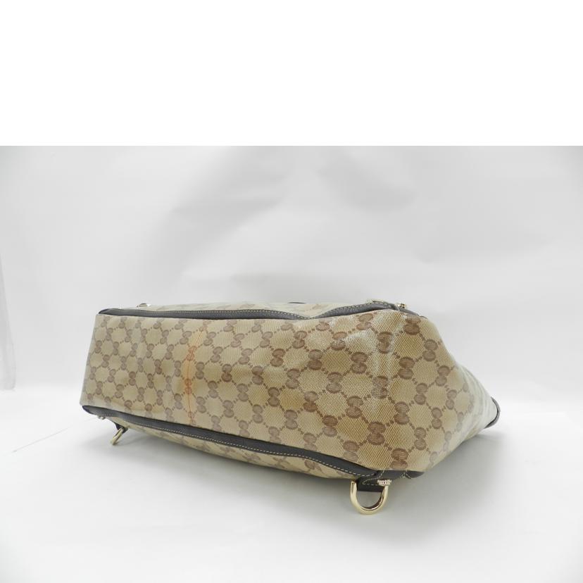 GUCCI グッチ PVCコーティング レディース/アビーGGクリスタルトート/ブラウン/293580//204991/Aランク/69