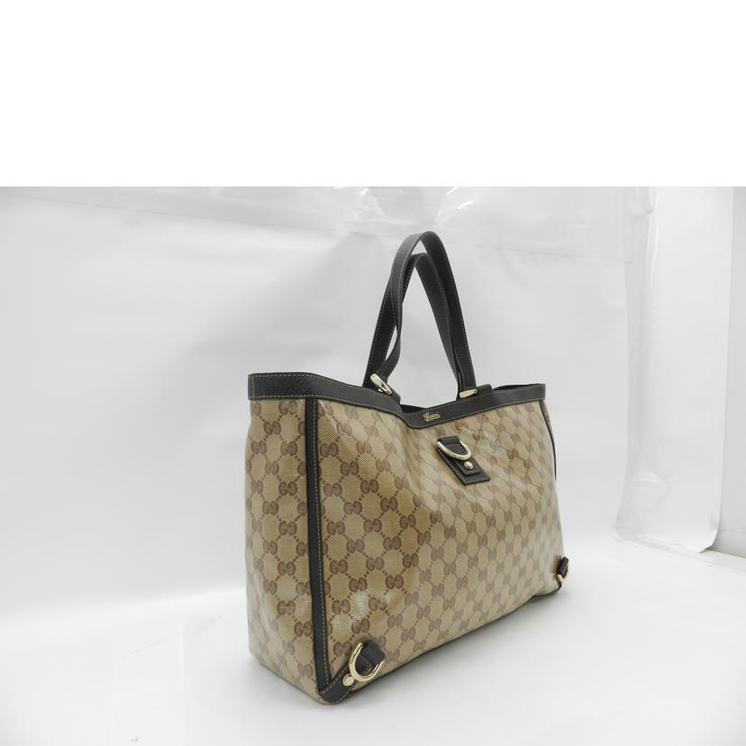 GUCCI グッチ PVCコーティング レディース/アビーGGクリスタルトート/ブラウン/293580//204991/Aランク/69