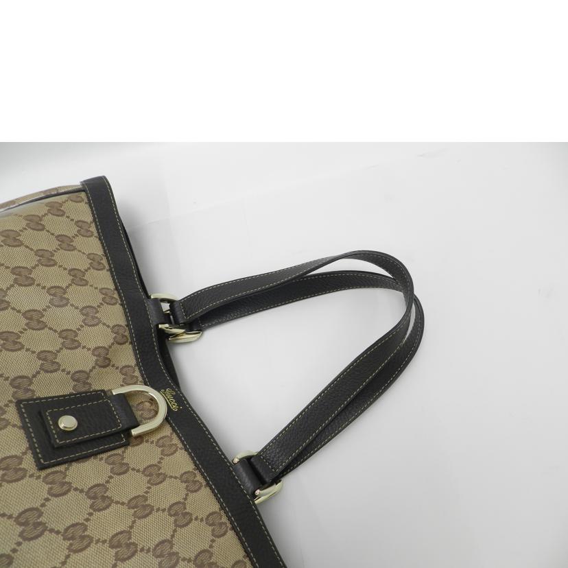 GUCCI グッチ PVCコーティング レディース/アビーGGクリスタルトート/ブラウン/293580//204991/Aランク/69