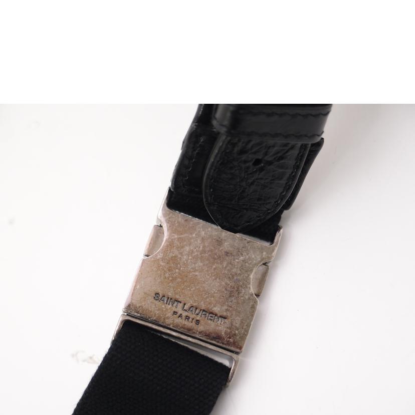 SAINT LAURENT サンローラン ウエストポーチ 黒 メンズ レディース/レザーボディバッグ/ブラック/586206//0619/SAランク/69