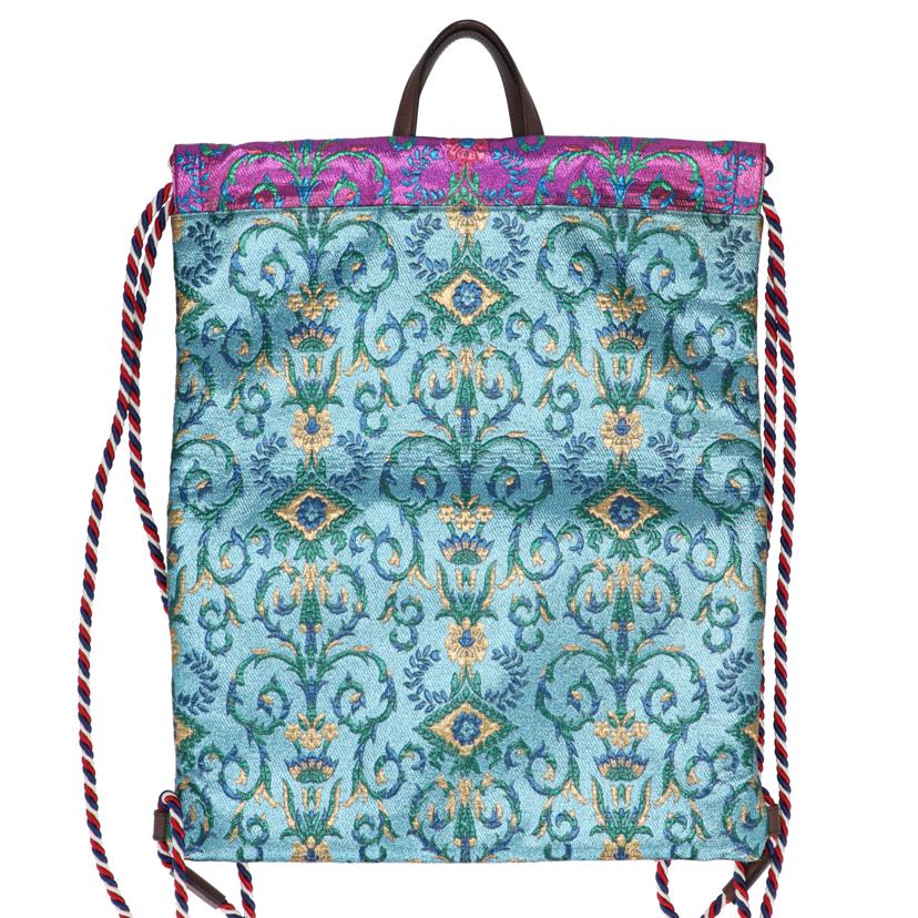 GUCCI グッチ/刺繍入りブロゲード巾着バックパック/470442//493075/ABランク/75