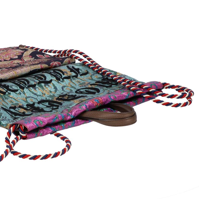 GUCCI グッチ/刺繍入りブロゲード巾着バックパック/470442//493075/ABランク/75