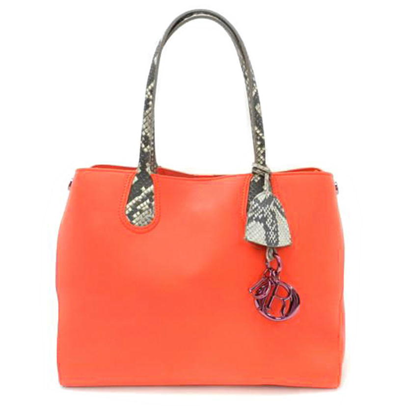 C.Dior クリスチャンディオール 赤 トート レディース/アディクトトート/レッド//Aランク/69
