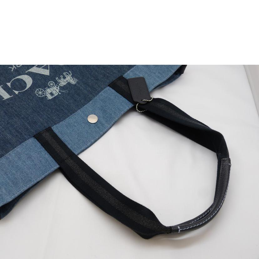 COACH コーチ/デニムキャンバストート/91131//E2122/Aランク/03