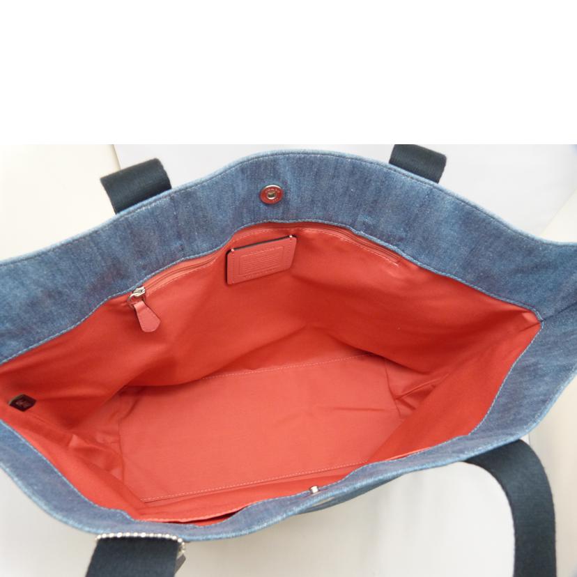 COACH コーチ/デニムキャンバストート/91131//E2122/Aランク/03