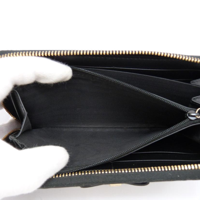 GUCCI グッチ/シマレザーラウンドファスナー 長財布/388680//2149/ABランク/03