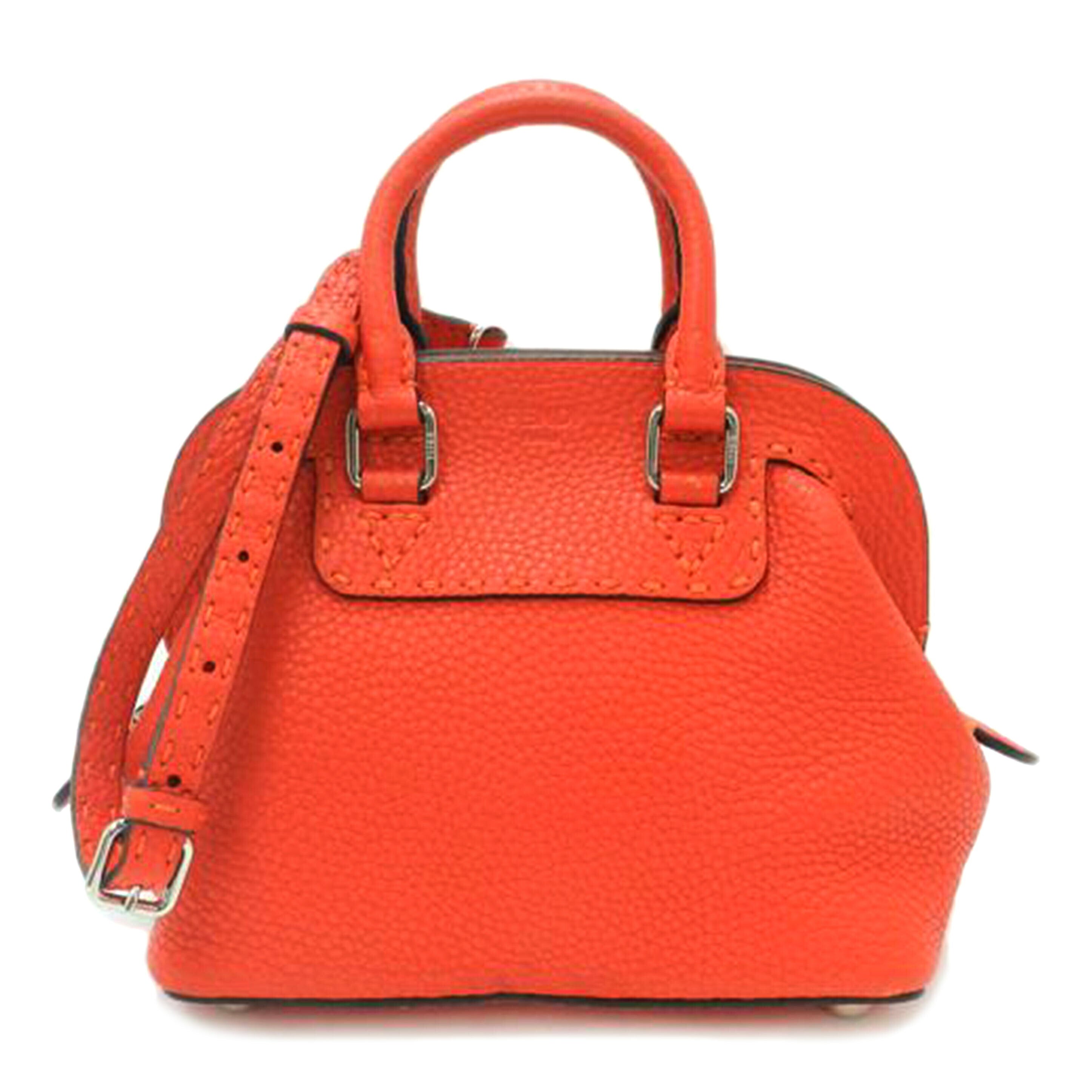 FENDI フェンディ 赤 レディース/セレリアミニアデーレ2wayハンド/レッド/8BN258//Aランク/69