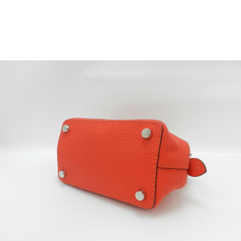 FENDI フェンディ 赤 レディース/セレリアミニアデーレ2wayハンド/レッド/8BN258//Aランク/69