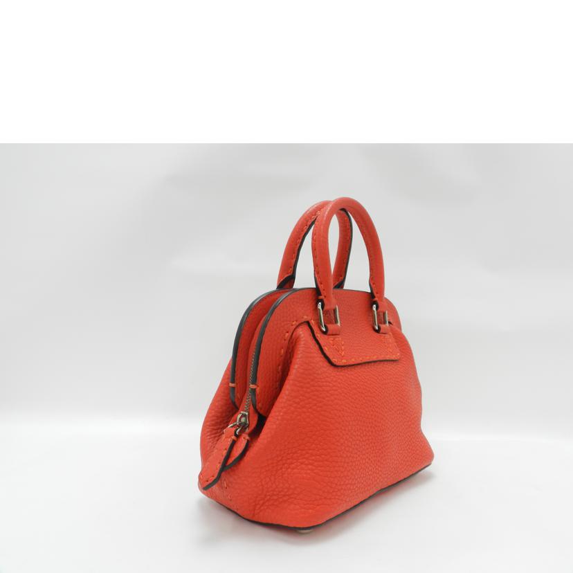 FENDI フェンディ 赤 レディース/セレリアミニアデーレ2wayハンド/レッド/8BN258//Aランク/69