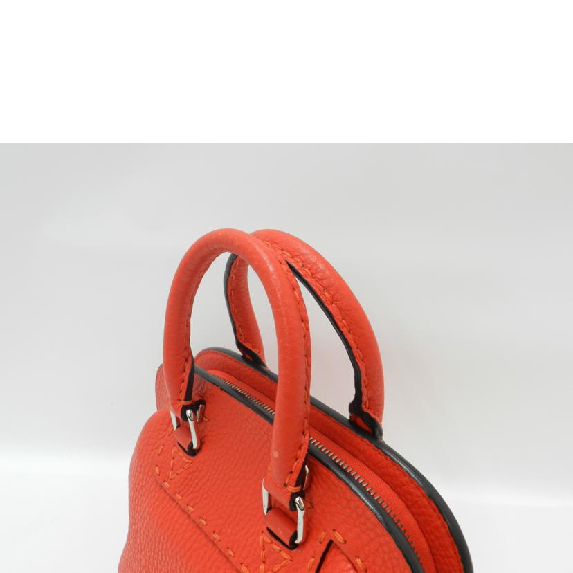 FENDI フェンディ 赤 レディース/セレリアミニアデーレ2wayハンド/レッド/8BN258//Aランク/69