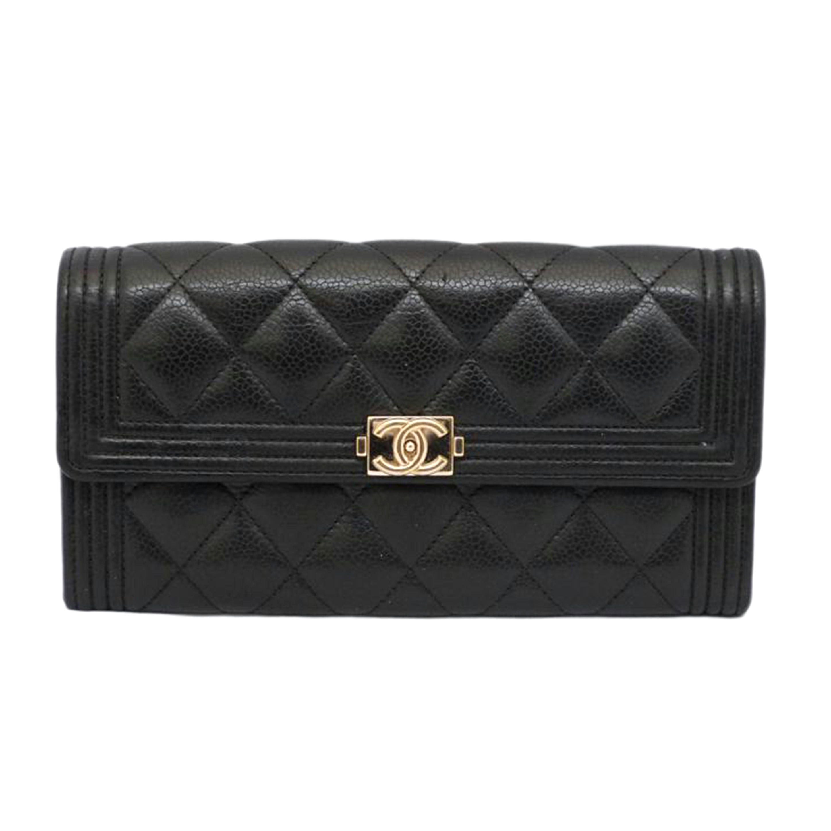 CHANEL シャネル/ボーイシャネル ロングフラップウォレット/A80286//29068956/ABランク/03