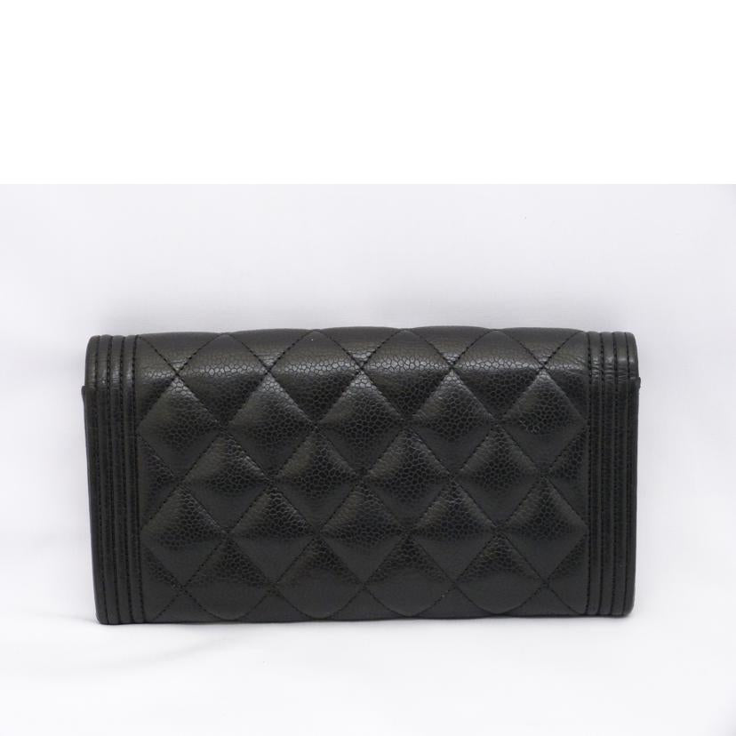 CHANEL シャネル/ボーイシャネル ロングフラップウォレット/A80286//29068956/ABランク/03