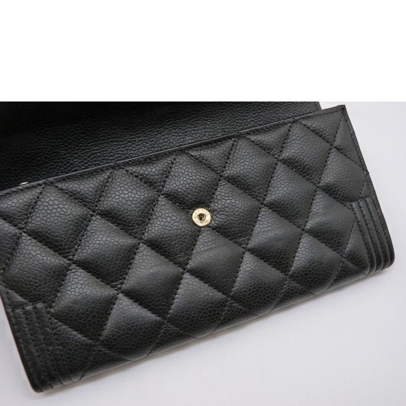 CHANEL シャネル/ボーイシャネル ロングフラップウォレット/A80286//29068956/ABランク/03