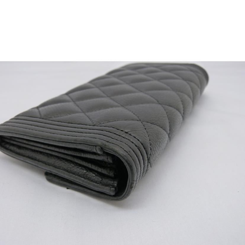 CHANEL シャネル/ボーイシャネル ロングフラップウォレット/A80286//29068956/ABランク/03