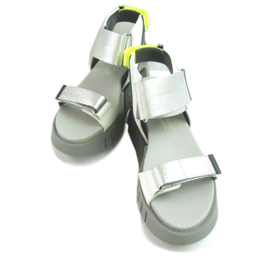 UNITED NUDE ユナイテッドヌード/★UNITED NUDE 厚底サンダル ナイロン×レザー グレー、ブラック、イエロー、ホワイト サイズ37 //ABランク/83