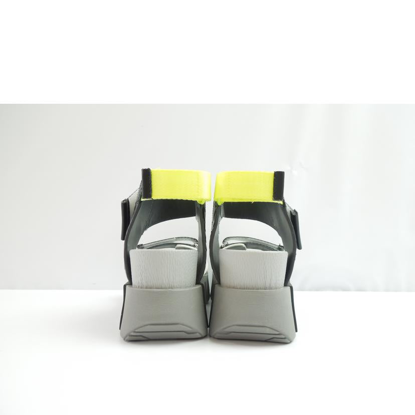 UNITED NUDE ユナイテッドヌード/★UNITED NUDE 厚底サンダル ナイロン×レザー グレー、ブラック、イエロー、ホワイト サイズ37 //ABランク/83