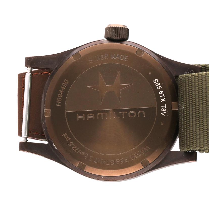 HAMILTON ハミルトン/カーキフィールドメカニカル38mm/手巻き/H69449961//S85 6TX T8V/SAランク/07