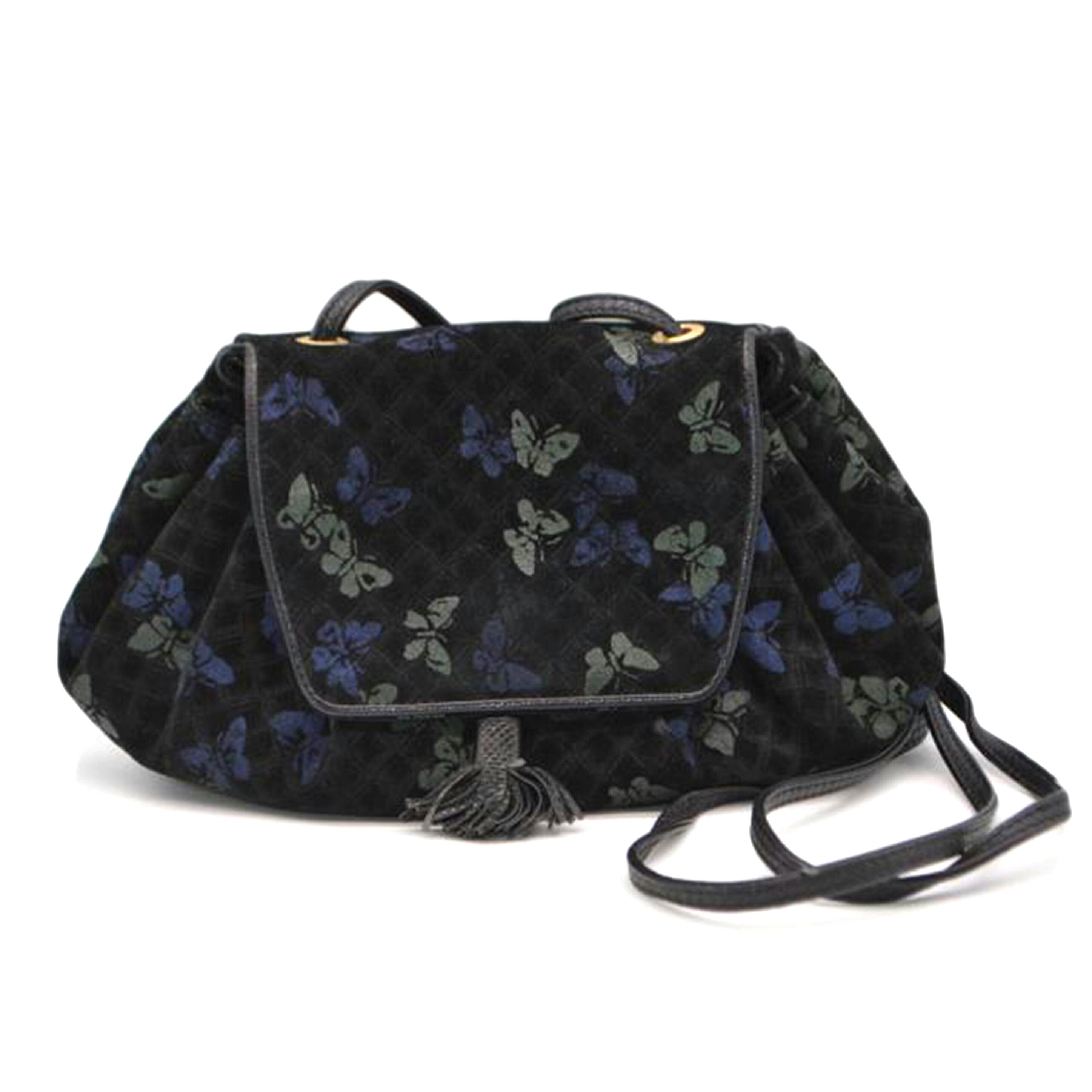 BOTTEGA VENETA ボッテガヴェネタ/イントレミッチオバタフライスェードレザーショルダー//ABランク/89