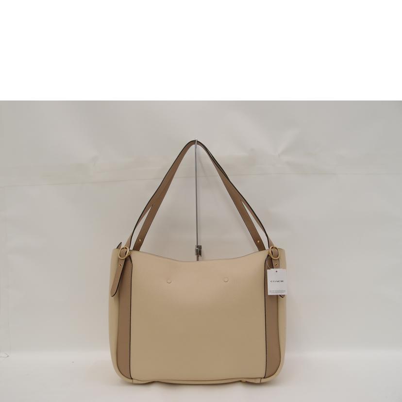 COACH コーチ 肩掛け 通勤 通学 A4対応 レディース/アラナレザーカラーブロックトート/ベージュ/C8366//K2121/Sランク/69