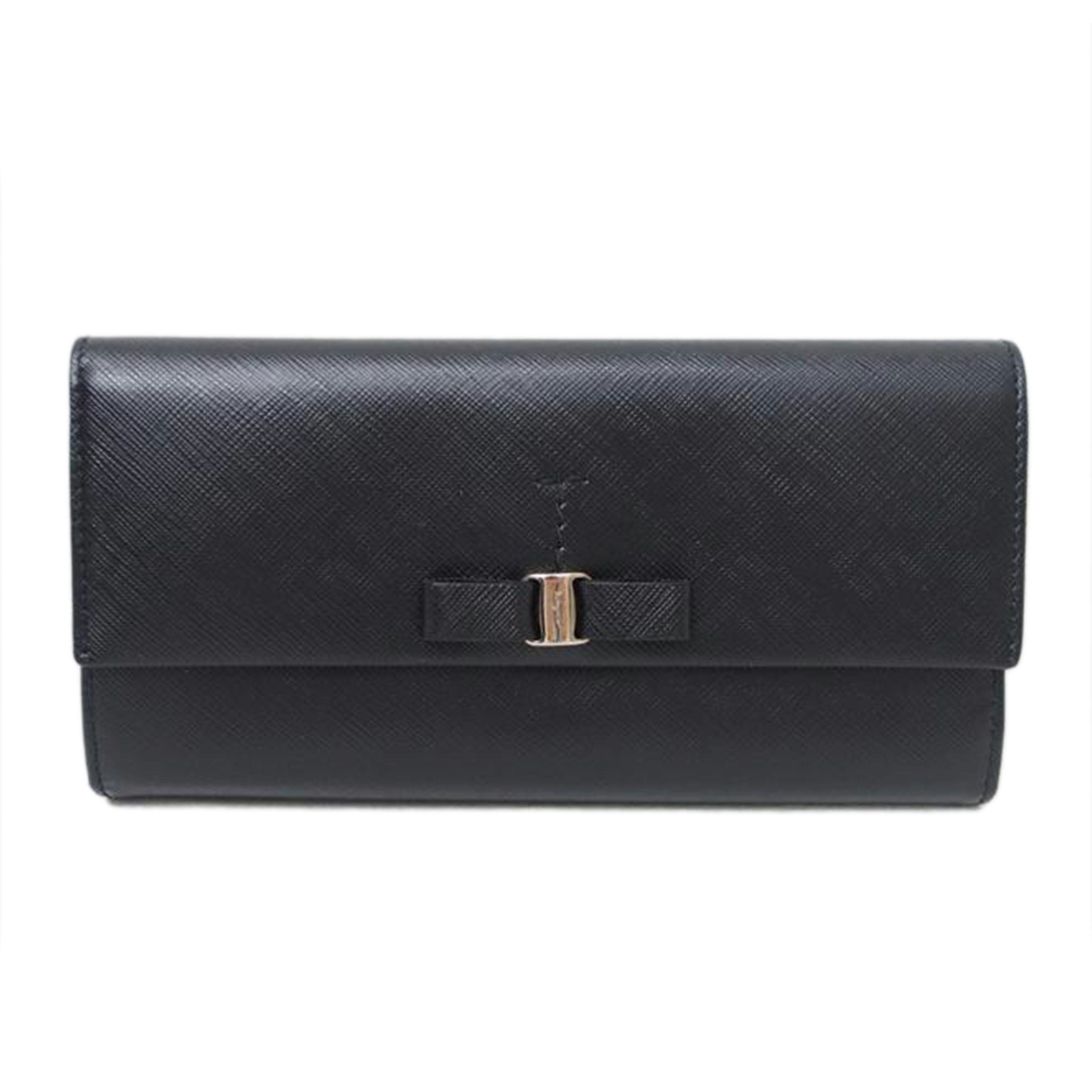 Ferragamo Ferragamo/レザー3つ折り長財布/黒/KI-22 A953//Aランク/78