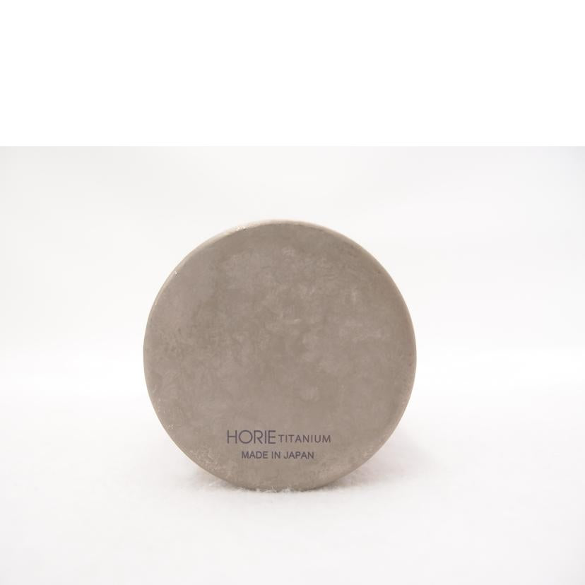 HORIE 堀江/純チタン2重タンブラー 窯創り プレミアム 新潟県燕産 シルバー//Sランク/69