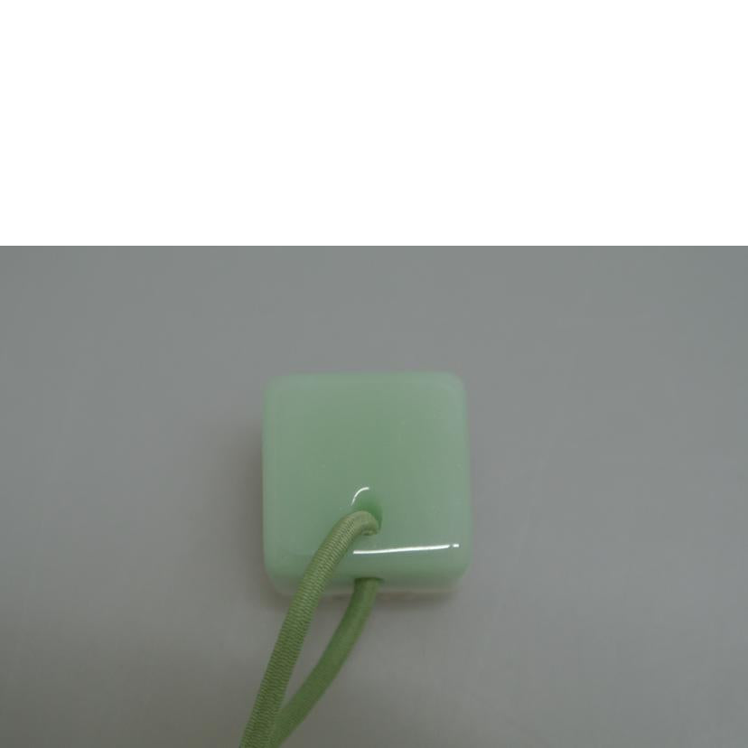 LV ルイヴィトン/ヘアアクセサリー/キューブ/黄緑//ABランク/87