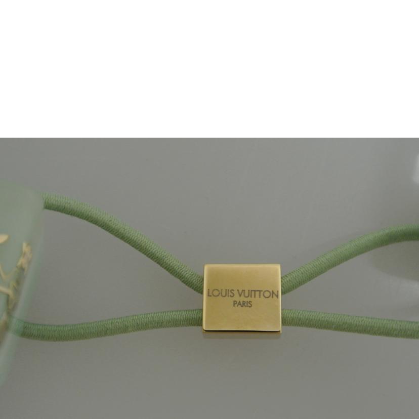 LV ルイヴィトン/ヘアアクセサリー/キューブ/黄緑//ABランク/87